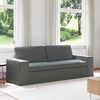 vidaXL Sofa 180cm M&oslash;rkegr&aring; Metal