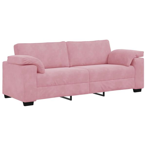 vidaXL 3-personers sofa 220x77x82 cm fl&oslash;jl lyser&oslash;d
