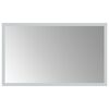 vidaXL LED badev&aelig;relsesspejl Transparent 50 x 30 cm h&aelig;rdet glas