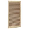 vidaXL Skabsd&oslash;r 2 pcs Naturfarvet 110 x 2,1 x 59,5 cm Massiv fyrretr&aelig;