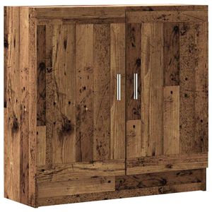 vidaXL bogskab 82,5x30,5x80 cm konstrueret tr&aelig; antikt tr&aelig;