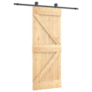 vidaXL Skyded&oslash;r 85 x 210 cm Massivt Fyrretr&aelig; (Ubehandlet)