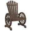 vidaXL Adirondack-havestol massivt grantr&aelig;