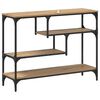 vidaXL Konsolbord Artisan Egetr&aelig; 100 x 30 x 75 cm Konstrueret tr&aelig;
