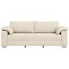 vidaXL Sofa Beige 219 x 77 x 82 cm Linned-blandet stof