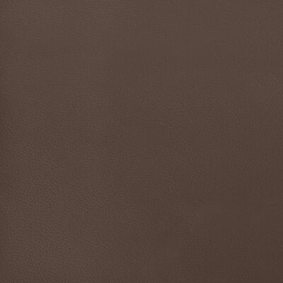 vidaXL kontinentalseng 140x200 cm kunstlæder brun