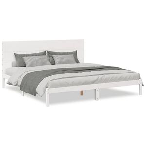 vidaXL ekstra lang sengeramme uden madras 180x210 cm massivt tr&aelig;