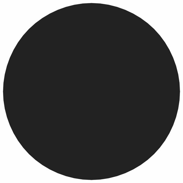 vidaXL Kl&aelig;bende Skrue Cover 12 pcs Sort &Oslash; 20 x 0,5 mm Coated Papir