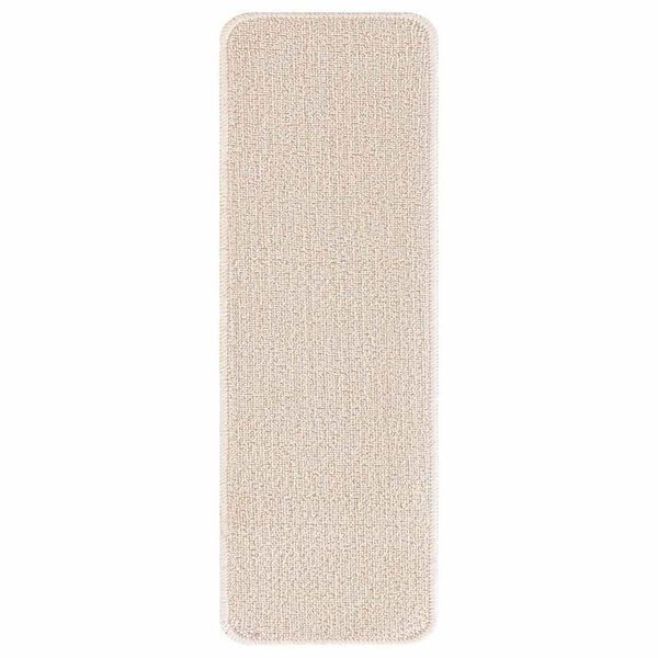 vidaXL Skridsikre Trappem&aring;tter 15 pcs Creme 60 x 25 cm PP