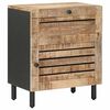 vidaXL Sengebord Naturfarvet 50 x 33 x 60 cm Massivt mangotr&aelig;