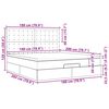 vidaXL osmannisk sengeramme med madras 180x200 cm stof cremefarvet