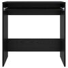 vidaXL Bord med skuffe Sort eg 77,5 x 43 x 79 cm Konstrueret træ