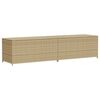 vidaXL opbevaringsboks til haven 469 l polyrattan beige
