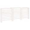 vidaXL radiatorskjuler 210x21x85 cm massivt fyrretr&aelig; hvid