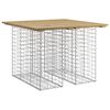 vidaXL havebord gabiondesign 100x102x72 cm impr&aelig;gneret fyrretr&aelig;