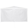 vidaXL Party Tent Hvid 400 x 400 x 266 cm Polyethylen