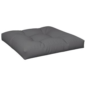 vidaXL pallehynde 70x70x12 cm stof antracitgr&aring;