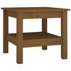vidaXL sofabord 45x45x40 cm massivt fyrretr&aelig; gyldenbrun
