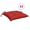 vidaXL stolehynder 2 stk. 40x40x7 cm oxfordstof r&oslash;d