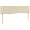 vidaXL osmannisk sengeramme med madrasser 200x200 cm stof cremefarvet