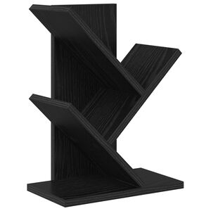 vidaXL Tr&aelig;bogreol 3-lags 30 x 18 x 40 cm Konstrueret tr&aelig; Sort eg