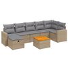vidaXL havesofas&aelig;t 8 dele med hynder polyrattan beige