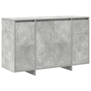 vidaXL Sideboard Beton Gr&aring; 120 x 41 x 75 cm Konstrueret tr&aelig;