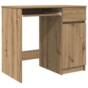 vidaXL skrivebord 86x49x76 cm konstrueret tr&aelig; kunsteg