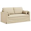 vidaXL Sofa 2 pcs Creme 158 x 78 x 80 cm Stof