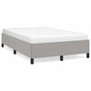 vidaXL sengeramme uden madras 120x190 cm stof enkeltseng lysegr&aring;