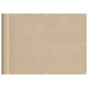 vidaXL altanafsk&aelig;rmning 75x700 cm 100 % polyester beige