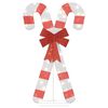 vidaXL Juledekoration candy cane 50 LED'er varm hvid