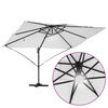vidaXL Kantilever Roma Parasol Beige og sort 352 x 251 x 265 cm