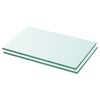vidaXL hylder 2 stk. glaspanel 30 x 12 cm klar