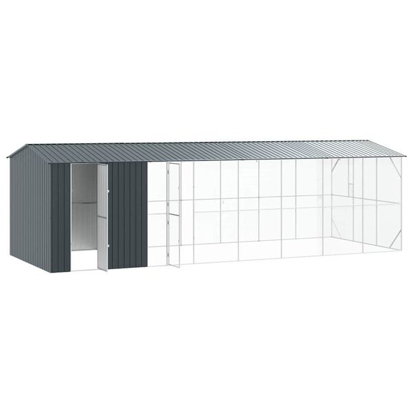 vidaXL Fuglebur Antracit 860 x 310 x 247 cm Galvaniseret st&aring;l