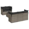 vidaXL sofas&aelig;t til haven 6 dele med hynder polyrattan gr&aring;