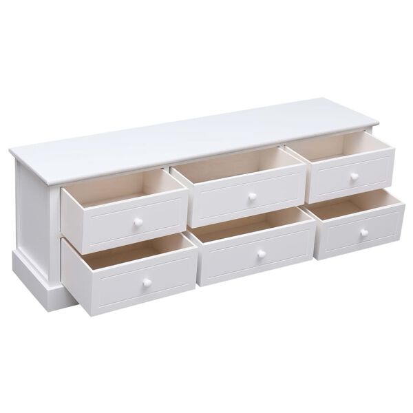 vidaXL entrébænk 115x30x40 cm træ hvid