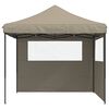 vidaXL Party Tent Gr&aring;brun 292 x 292 x 315 cm Oxford stof