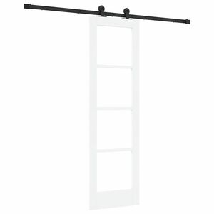 vidaXL Skyded&oslash;r ORKDAL Hvid og sort 61 x 198,5 cm