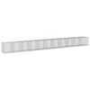 vidaXL gabionkurv med cover 1100x100x100 cm galvaniseret jern