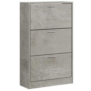 vidaXL skoskab 63x24x103 cm konstrueret tr&aelig; betongr&aring;