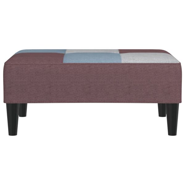 vidaXL fodskammel 78x56x32 cm stof patchworkdesign