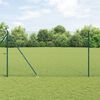 vidaXL Hegnsp&aelig;l Gr&oslash;n 10 x 1,6 m (40 x 40 mm mesh) St&aring;l og PVC