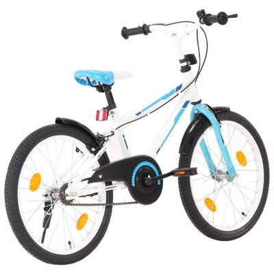 vidaXL børnecykel 20 tommer blå og hvid