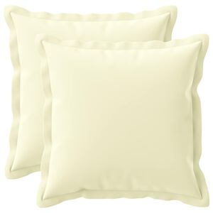 vidaXL Pudebetr&aelig;k 2 stk. HOUTEN Cremefarvet 30 x 30 cm Polyester