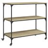 vidaXL k&oslash;kkenvogn 102x50x95 cm konstrueret tr&aelig; sonoma-eg