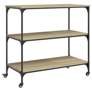 vidaXL k&oslash;kkenvogn 102x50x95 cm konstrueret tr&aelig; sonoma-eg