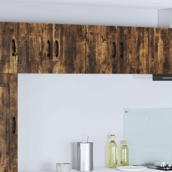 vidaXL K&oslash;kkenskab med opbevaring Kalmar 2 pcs R&oslash;get eg 60 x 31 x 40 cm