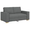 vidaXL Sofa 3 pcs M&oslash;rkegr&aring; 220 x 80 x 84 cm Linned-blandet stof