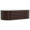 vidaXL H&aelig;vet bed Brun 160 x 80 x 44 cm St&aring;l
